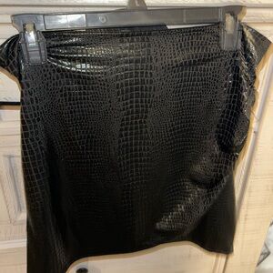 SHEIN snakeskin skirt
